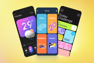 do ios UI design with clickable prototype in xd or figma