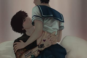 draw anime, fanart, games, original character sfw and nsfw