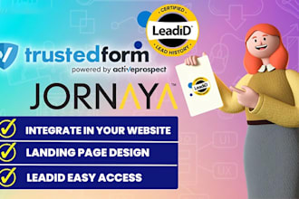 provide automation and integration to jornaya ,trustedform lead id