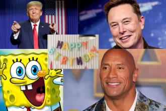 make a happy birthday video greeting from celebrities