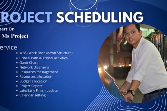 prepare construction schedule using ms project and excel