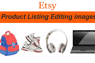 design amazing etsy product listing images, feature images, photo editing