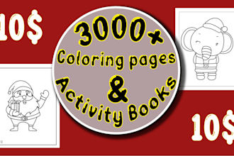 sketch 3000 coloring pages and activity books on the go