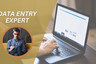 do data entry, convert files to PDF, word, excel, and jpg