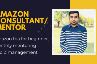 be your amazon fba consultant or coach and mentor