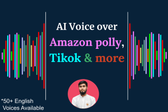 do 60 minute of realistic ai voice over for you
