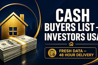 cash buyers list by county for real estate investors USA
