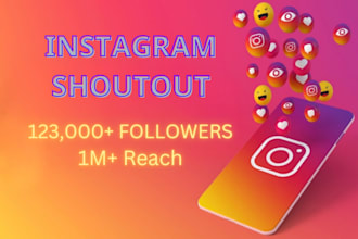 perform shoutout post in instagram