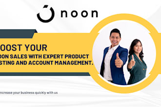 do listing on noon and will handle noon account a to z