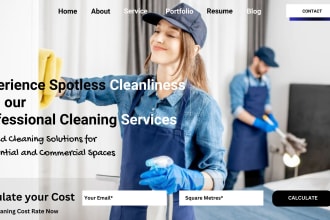 build house cleaning website office cleaning service website, janitorial website