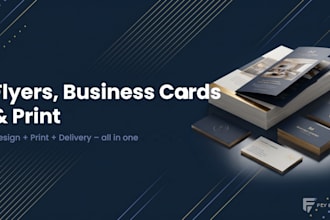 design a professional flyer, poster or print material