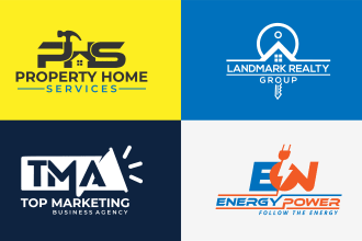 do real estate property construction logo design