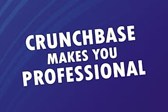 create a professional business profile on crunchbase
