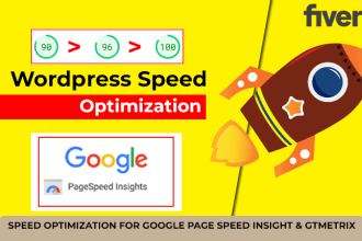 wordpress speed optimization, increase page speed score