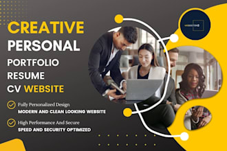 make a professional resume or personal portfolio website in wordpress