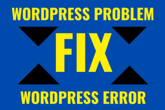 solve wordpress problem fix wordpress error wordpress issue urgently
