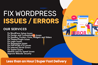 fix your wordpress website issues