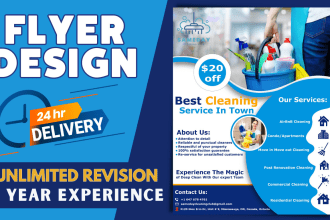 design eye catching event flyers for church, birthday, business, and more