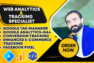 setup google tag manager, analytics, ga4, gtm, events tracking