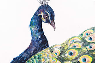 paint realistic animals in watercolor