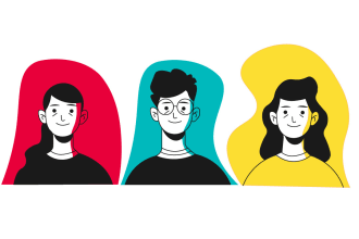 create a 2d vector illustration for your amazing website