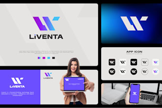 design modern tech and saas logo, startup branding