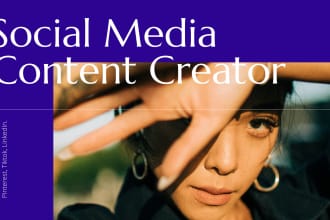 be your social media content creator and manager and post