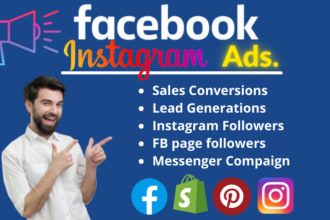 run fb advertising, facebook and instagram ads compaign meta ads