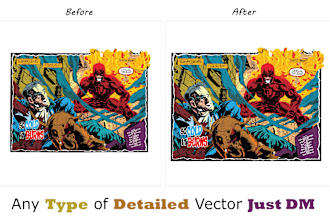 do vector tracing or redraw any image