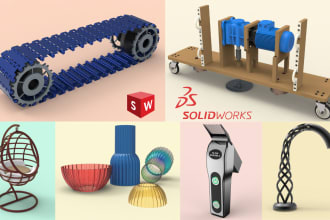 do 3d cad modeling, 3d cad design, 3d printing stl, dxf, obj
