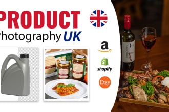 do product photography UK for ecommerce product and food photoshoots shopify