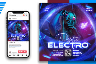 design night club event birthday party fashion concert dj flyer poster