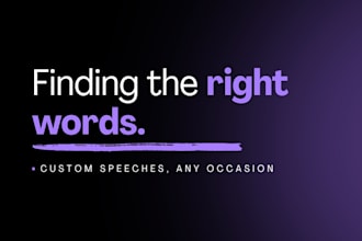 write a clear, compelling speech tailored to your audience