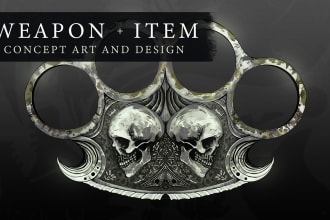 create weapon or item concept art