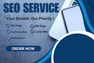 provide complete monthly SEO service for keywords ranking