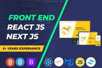 be your react and next js front end developer
