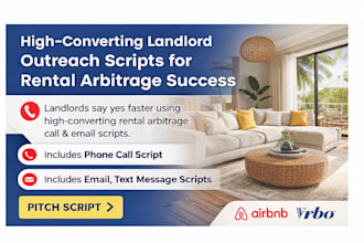 airbnb call script, email message script airbnb arbitrage