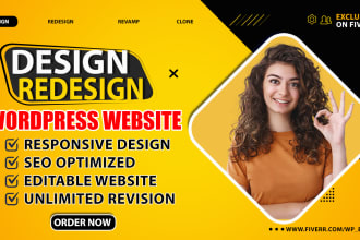 design, redesign, revamp, or clone a wordpress website