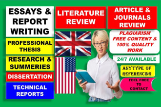 help you in essay writing, report writing, research, article or journal review