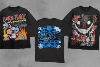 design exclusive streetwear or y2k design for clothing brand