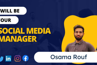 be your social media manager or content creator