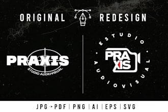 convert your image logo to vector, redesign, and make professional modifications