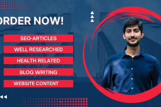 write professional medical articles for your blog or website