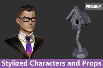 do a 3d sculpture of characters or prop