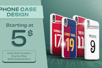 create a custom design phone case of your football team