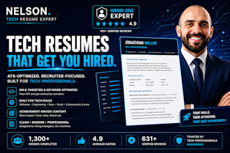 write tech, technical, IT, cyber security, sales, saas, engineering resume, CV