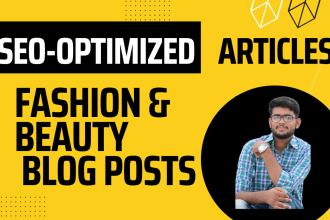 write SEO optimized content for fashion and beauty