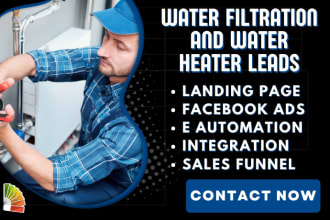 generate water filtration leads, heater installation restoration repair leads