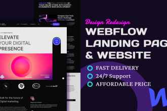 build or redesign responsive wordpress or webflow for you