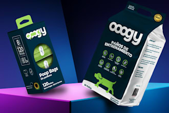 packaging design and realistic mockup, delivered in 24h